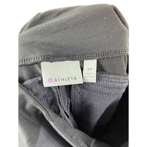 Athleta Highline Hybrid Summiter Tight Pant Blue Black Size 2 Petite Athleisure - Picture 9 of 11